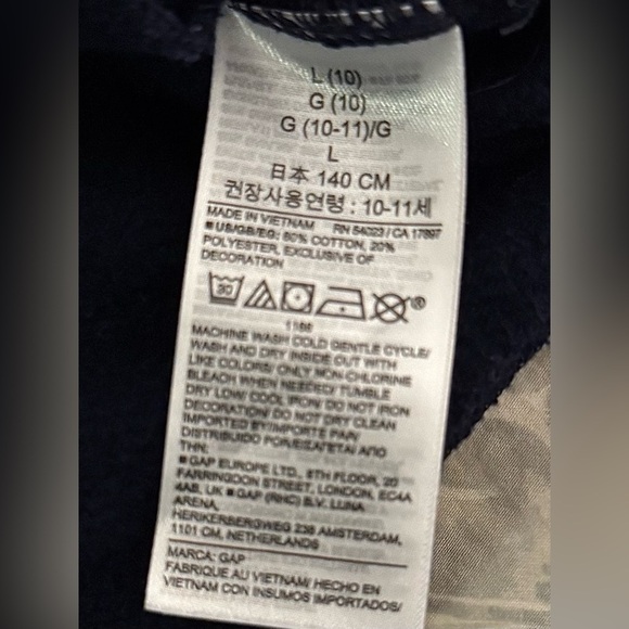 Kid’s Gap Navy Shirt Jacket (L - 10) - Picture 10 of 12